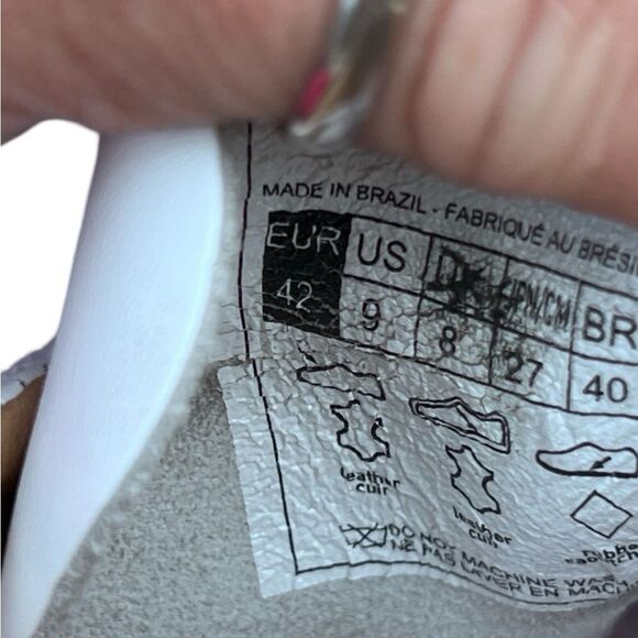 Veja V-10 Chromefree White Leather Natural Sahara Men’s Sneakers Runners Size 9 - Picture 11 of 11